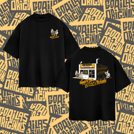 Polera Negra "Support"